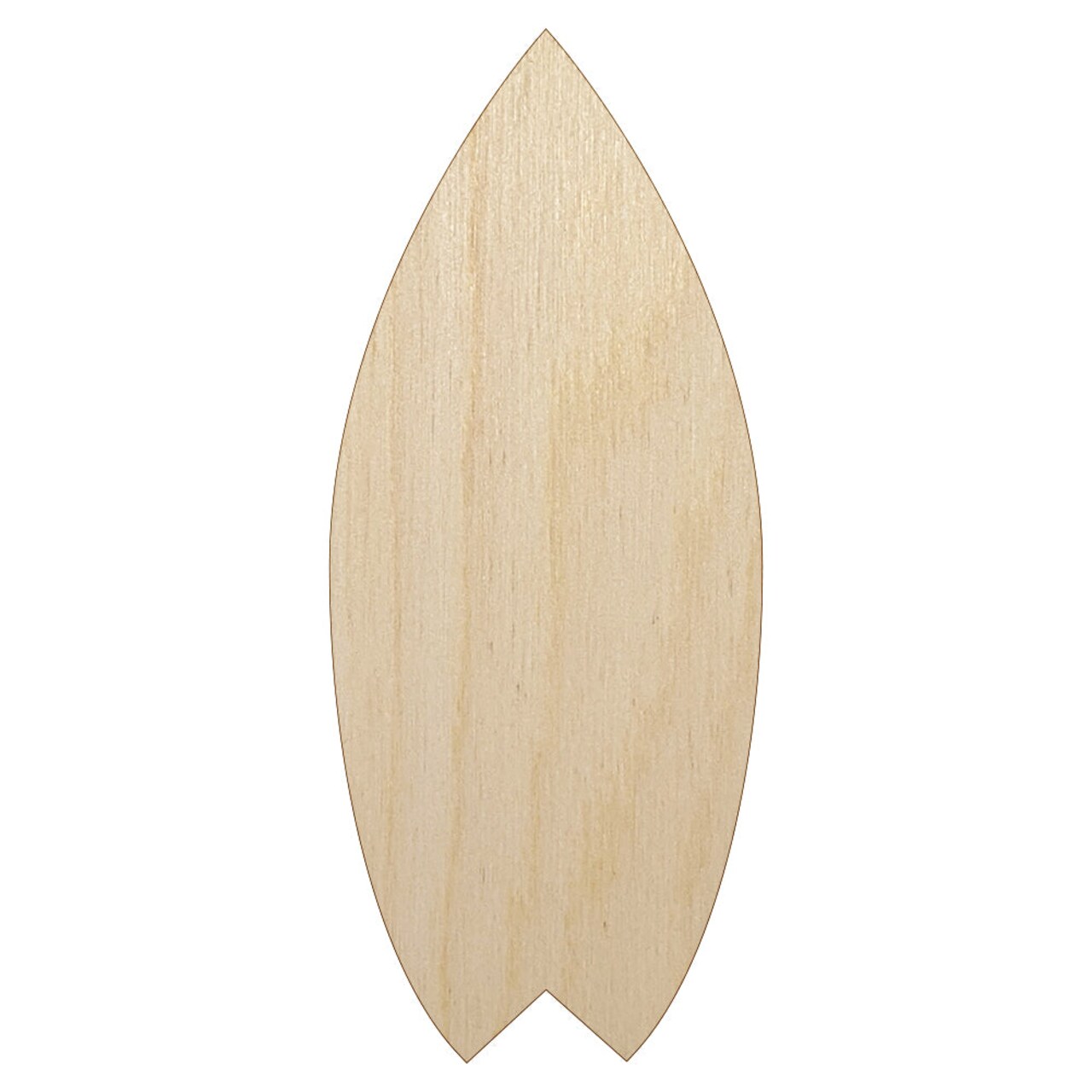 Surfboard Solid Unfinished Wood Shape Piece Cutout for DIY Craft Projects